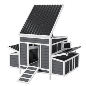 ActiveTrail 56 inch chicken coop front view shows a sturdy frame and roomy interior.