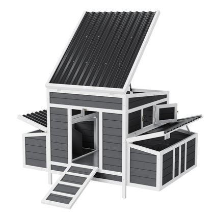 ActiveTrail 56 inch chicken coop front view shows a sturdy frame and roomy interior.
