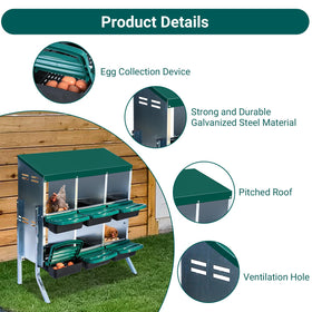 ActiveTrail ventilation openings promote airflow for hen comfort.