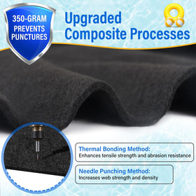 ACTREY 350G/m² pool pad offers enhanced durability for outdoor use.