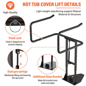ACTREY adjustable-height telescopic arms fit various spa sizes