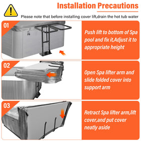ACTREY reinforced brackets provide durability and protect the spa area