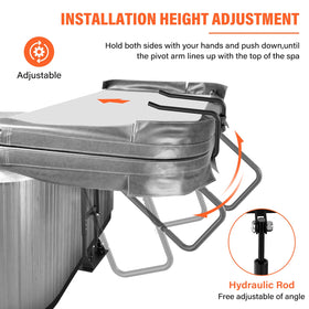 ACTREY lifter supports one-person operation for quick spa cover removal