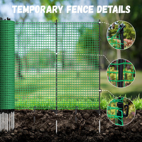 ACTREY ground anchors secure the fence in varied soil.