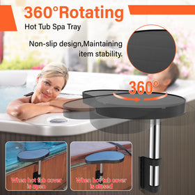 ACTREY hot tub drink holder keeps beverages secure within arm's reach.