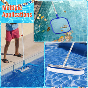 ACTREY aluminum pool pole resists corrosion, ideal for saltwater pools.