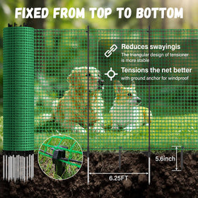 ACTREY windbreak rope keeps lines taut for stability.