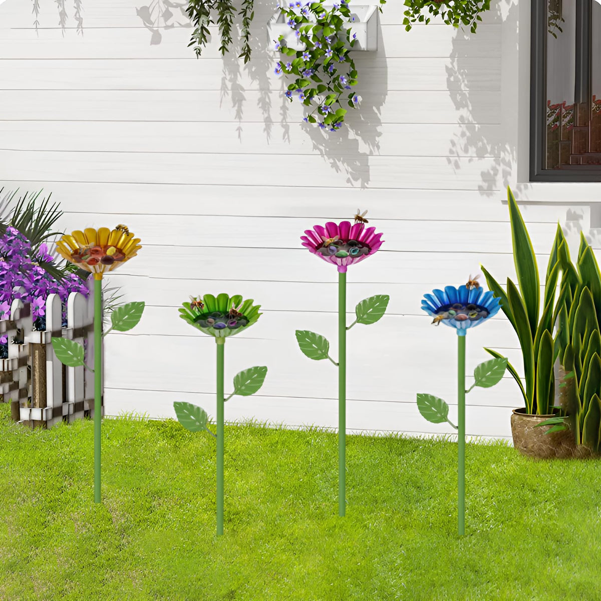ACUDUDOMA bee watering station easy to install with stake for quick setup
