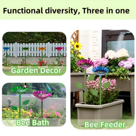ACUDUDOMA bee watering station green flower cup supports garden biodiversity