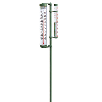 Acurite 02345 rain gauge on a clear 8-inch scale for steady rainfall tracking.