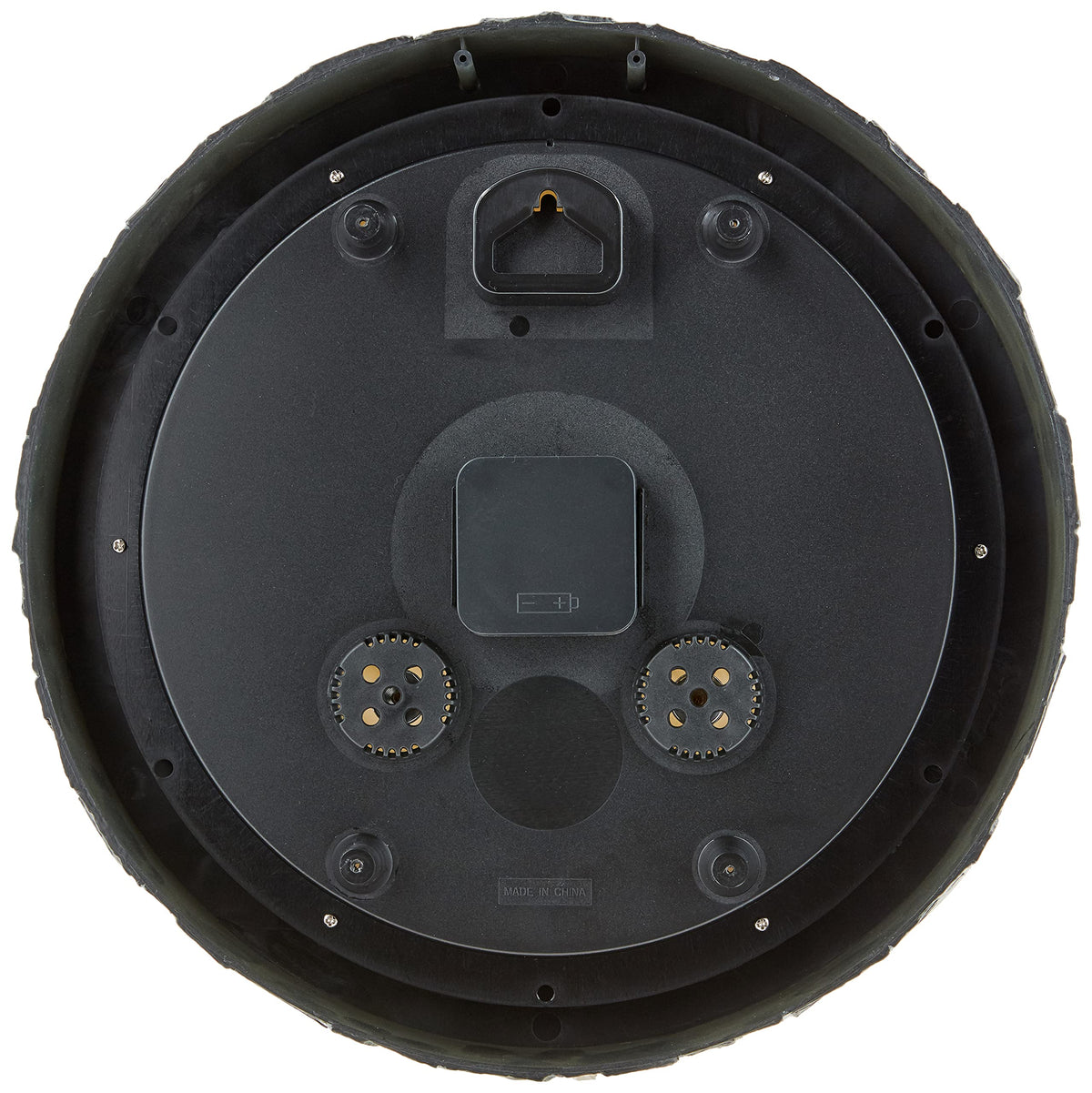 AcuRite weather-resistant outdoor clock ready for porch or patio use.