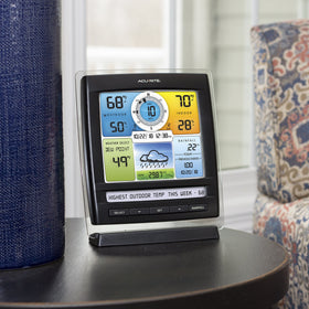 AcuRite 06016 wall-mount/tabletop display adapts to your space