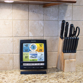 AcuRite 06016 weather ticker streams current conditions and feels-like data