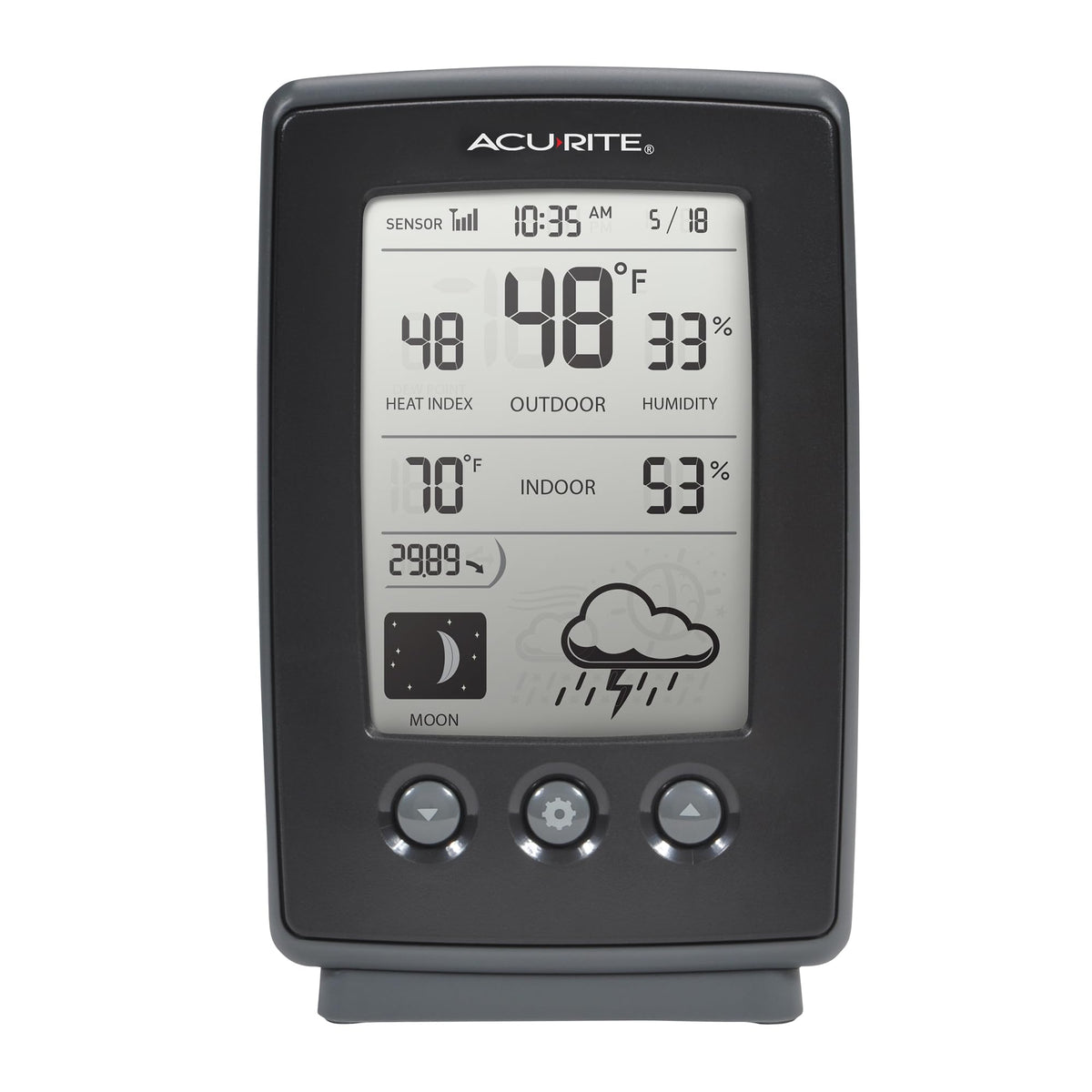 AcuRite offers a one-year warranty with USA-based support for peace of mind.