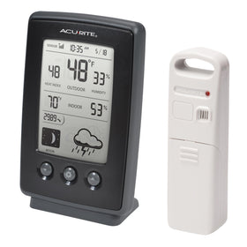 AcuRite weather station fits tabletop or wall mounting in any room or office.