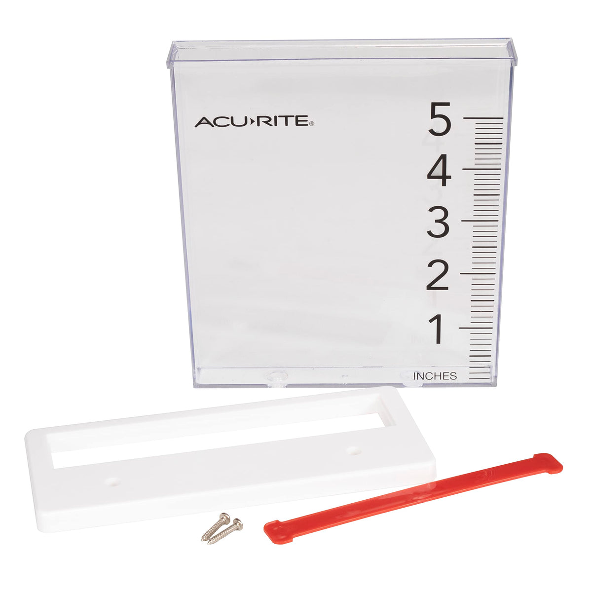 AcuRite Rain Gauge with large digits for quick at-a-glance readings.
