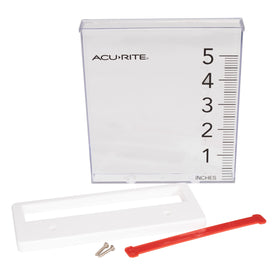 AcuRite Rain Gauge with large digits for quick at-a-glance readings.