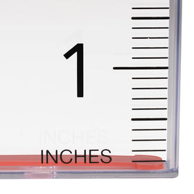 AcuRite Rain Gauge made of weather-resistant acrylic for outdoor durability.
