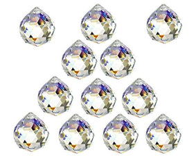 Acuteye 12-piece crystal ball prisms catch sunlight to cast colorful rainbows