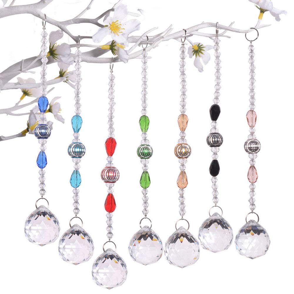 Acuteye garden decor prisms brighten curtains and shelves with rainbow light