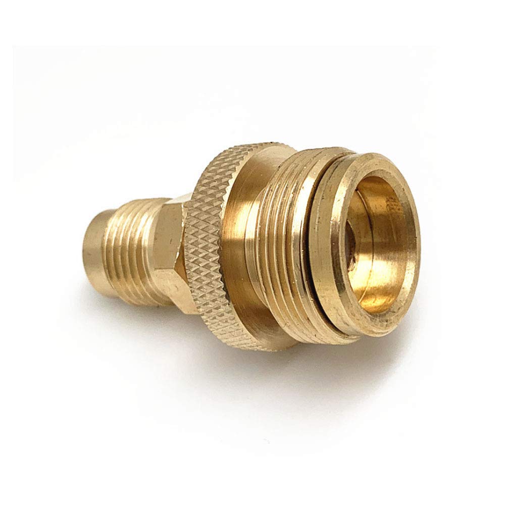 Acxico solid brass fittings shown for reliable propane setup.