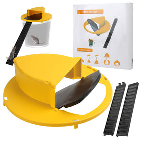 Acybala 1PACK mouse trap bucket lid setup on a standard bucket for indoor use.