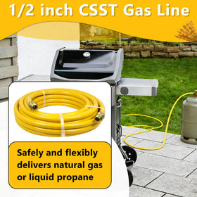 Acyoyava corrugated stainless steel tubing for durable gas line construction