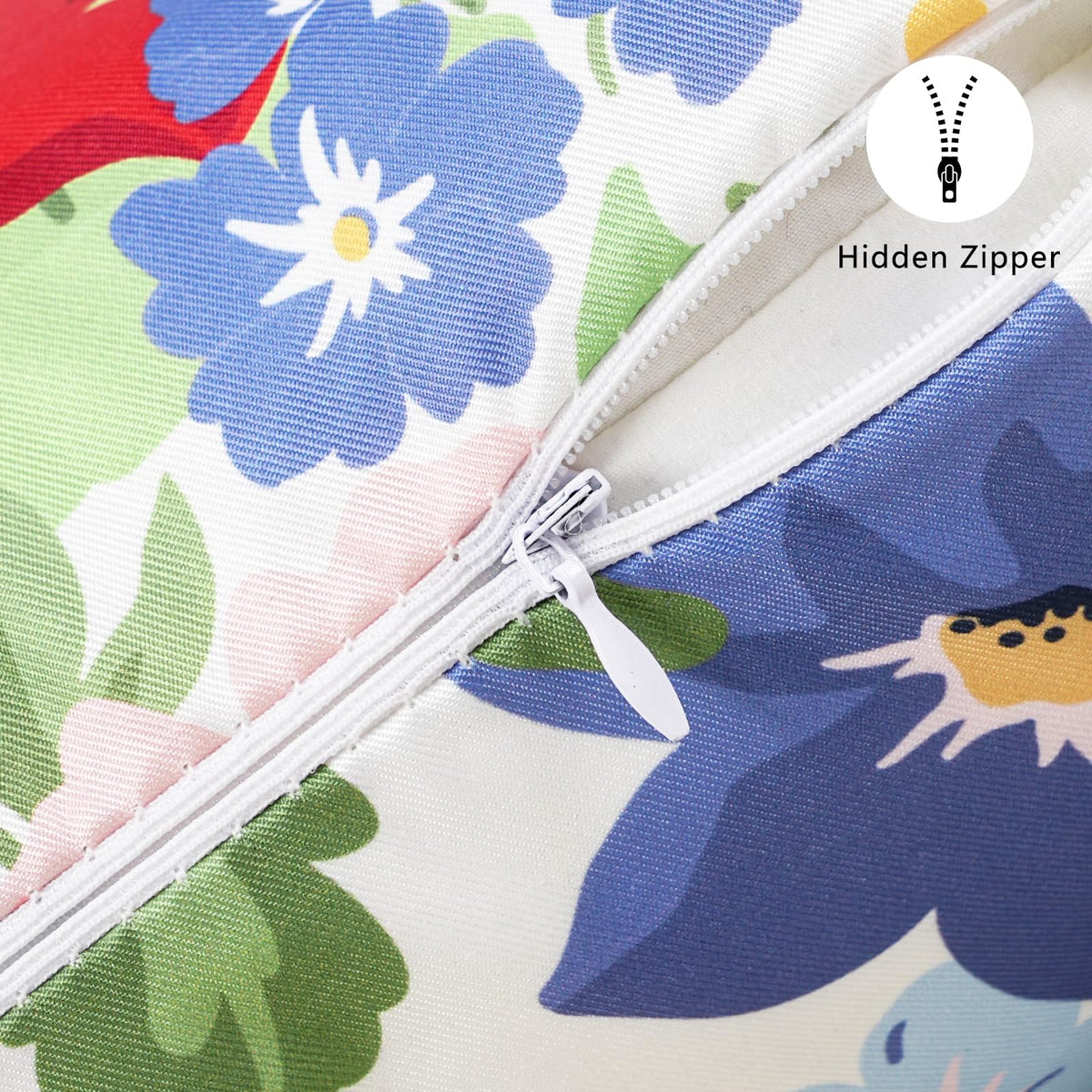 Adabana hidden zipper detail enables easy removal and cleaning