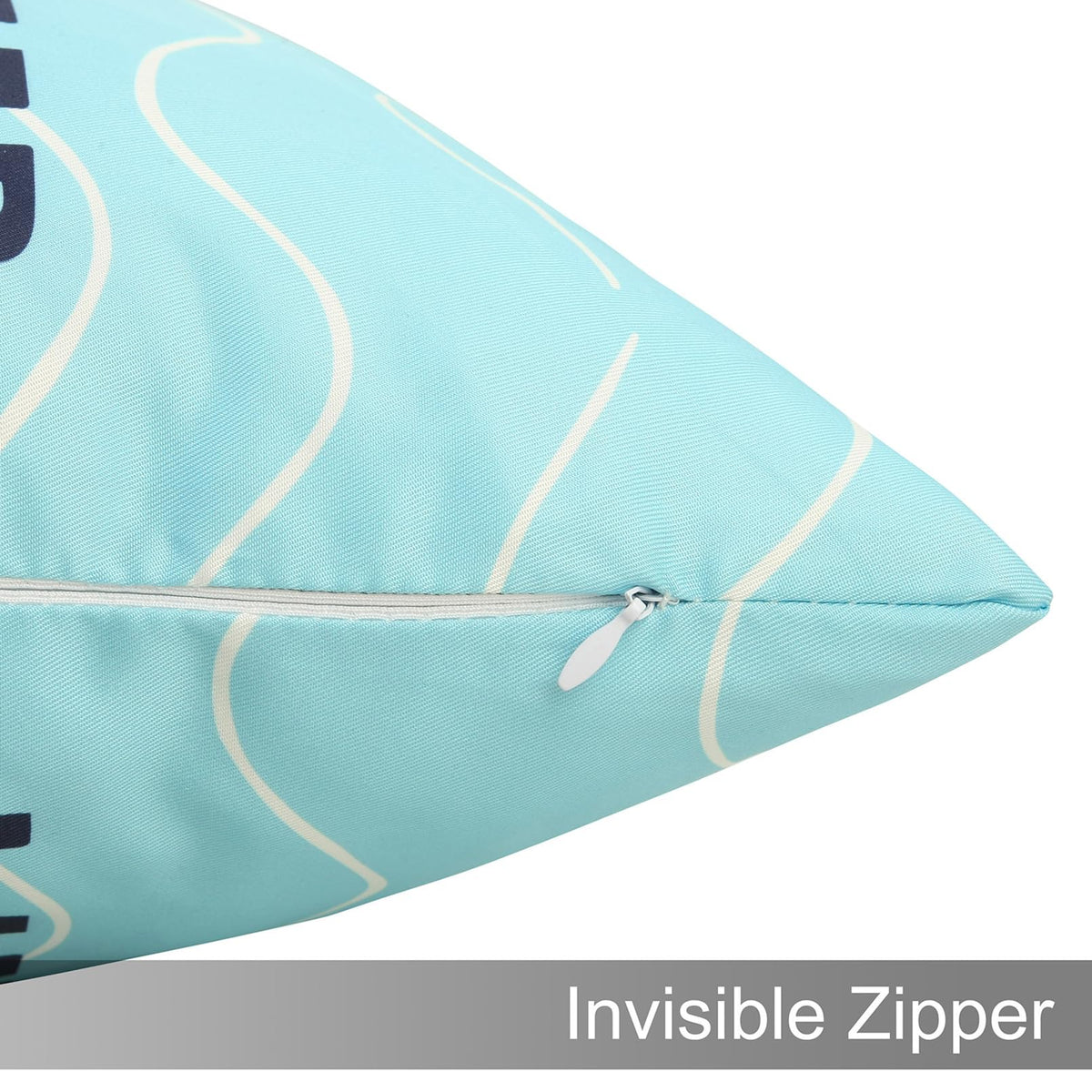 Adabana hidden zipper pillow cover offers a clean, modern finish.