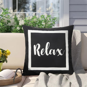 Adabana waterproof pillow cover resists stains for garden and balcony seating.