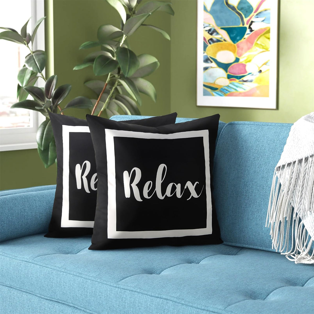 Adabana beach-pool friendly pillow cover, easy to wipe clean after outdoor gatherings.