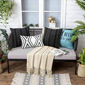 Adabana patio garden decor pillow cover suits balcony and yard.