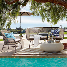 Adabana two-pack outdoor pillow covers ready for porch decor.
