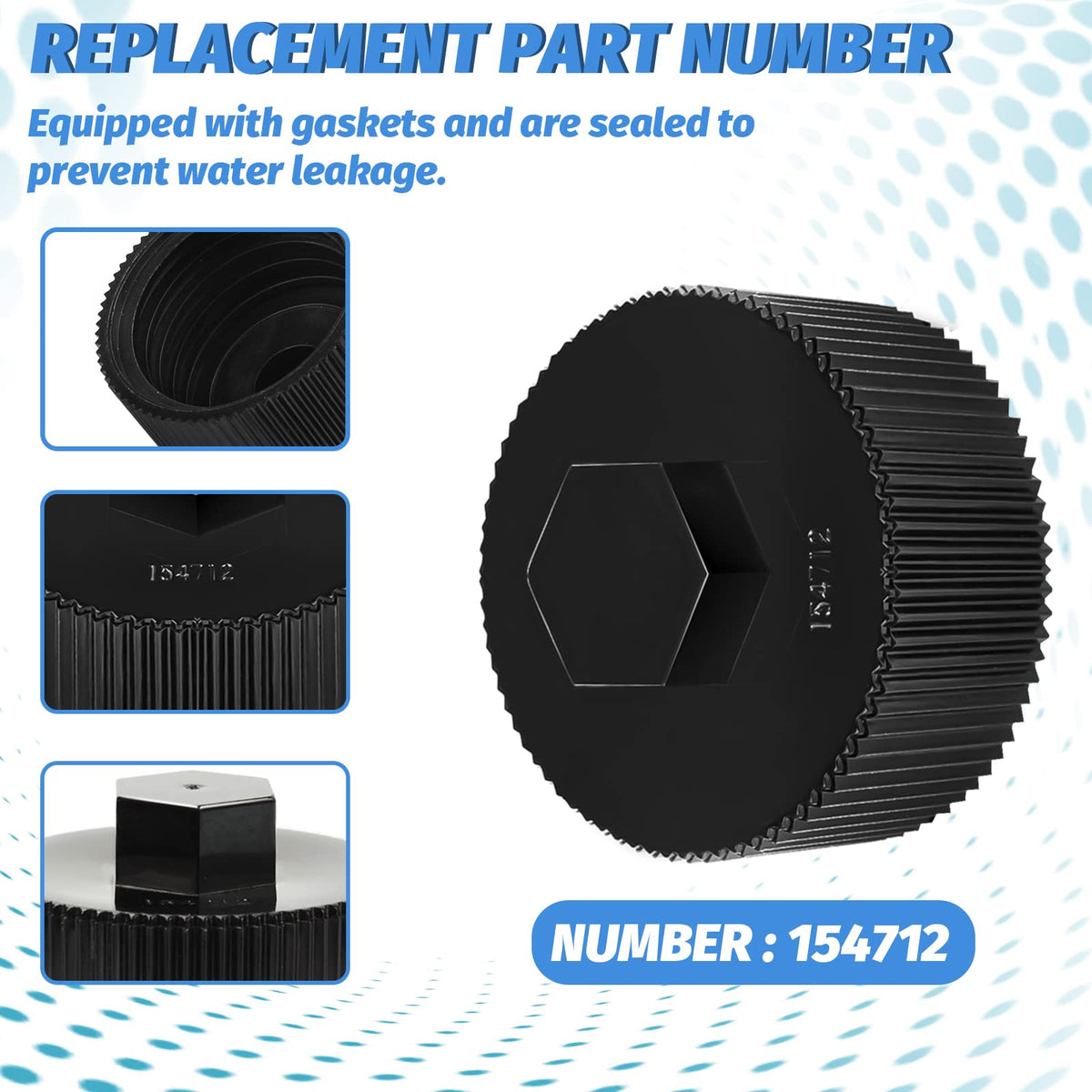 Adabuing 154712 drain cap for Sd60 with durable construction