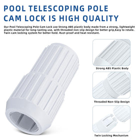 Adabuing ABS plastic threaded non-slip detail close-up