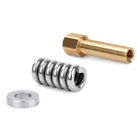 Adabuing brass sleeve nut assembly secures filter housing connections.