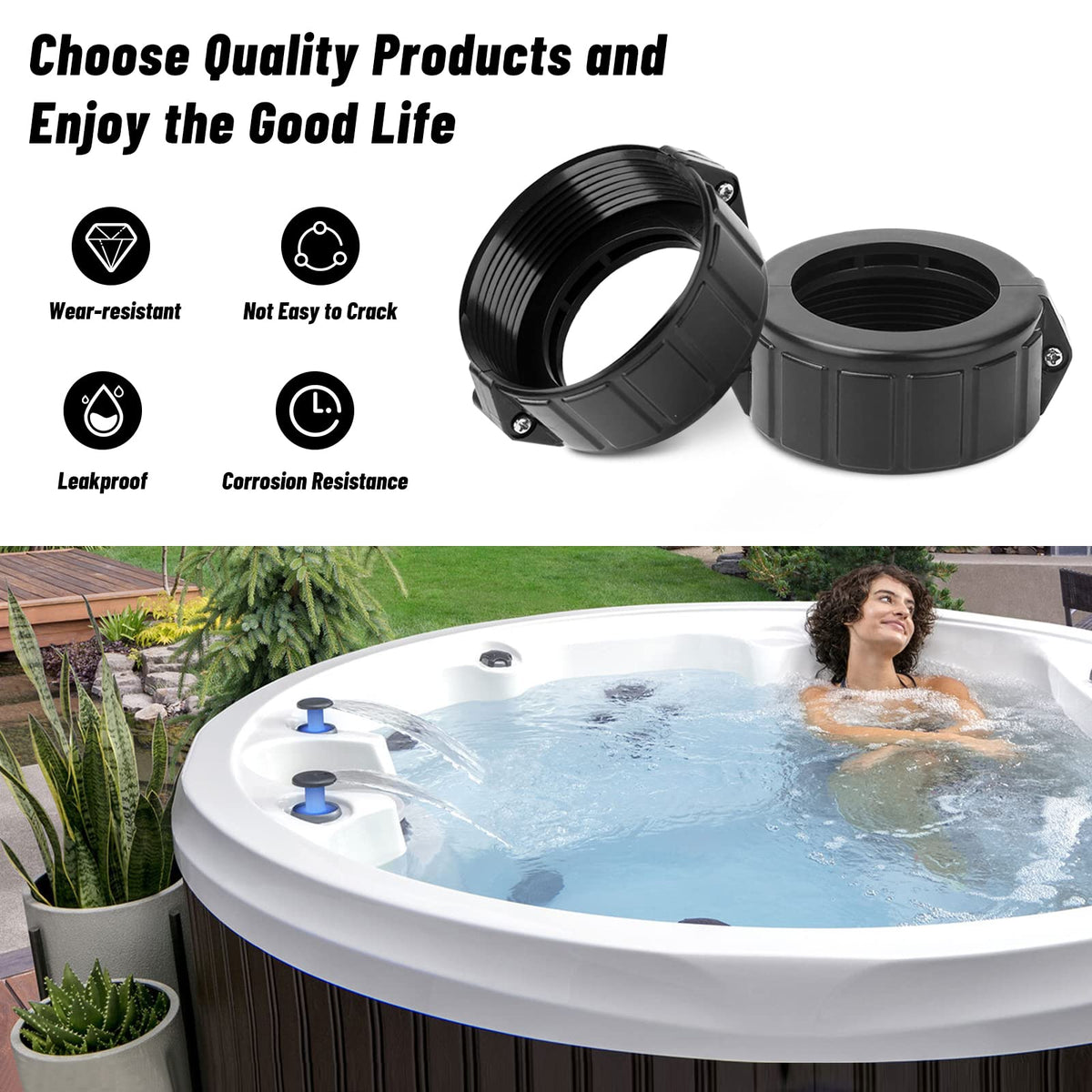 Adabuing easy installation hardware simplifies connection and maintenance