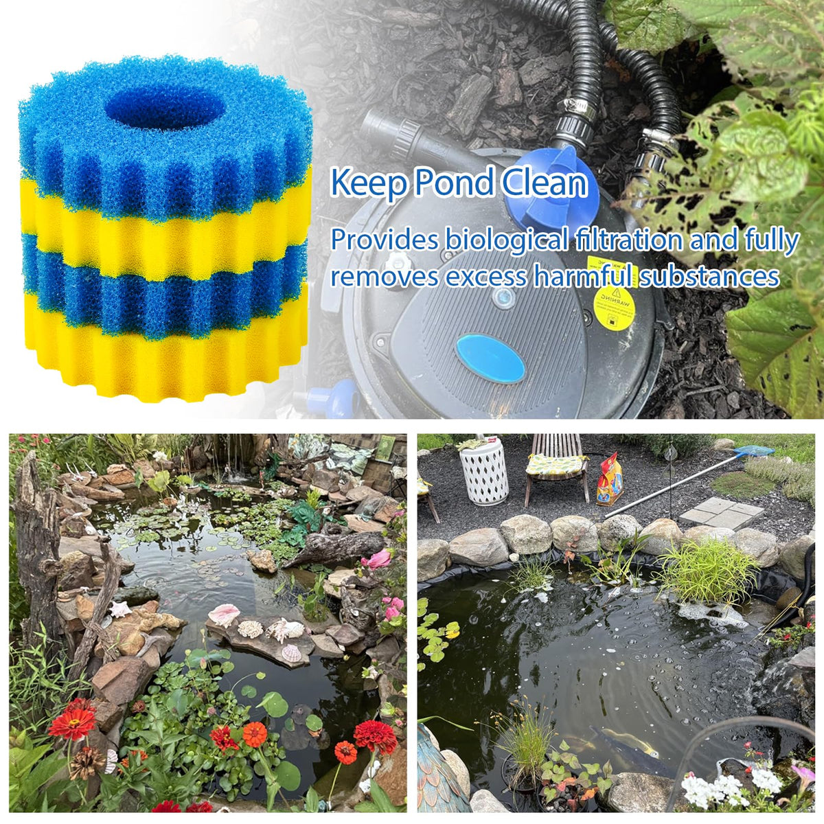 Adabuing replacement pack keeps spare sponges ready for quick maintenance.
