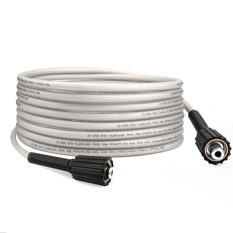 Adabuing Ryobi pressure washer hose with brass connector for leak-free operation.