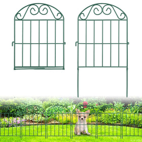 ADAVIN 20 panel collapsible garden fence assembly showcases a versatile, space saving border.