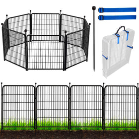 ADAVIN 48in garden fence panel for durable yard borders.