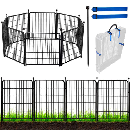 ADAVIN 48in garden fence panel for durable yard borders.