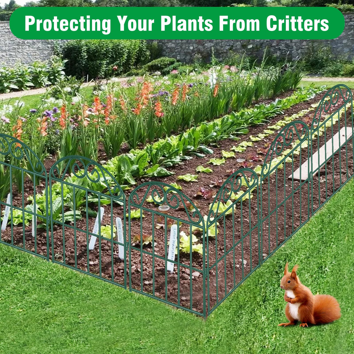 ADAVIN easy installation with spikes in soil supports flexible layout options.