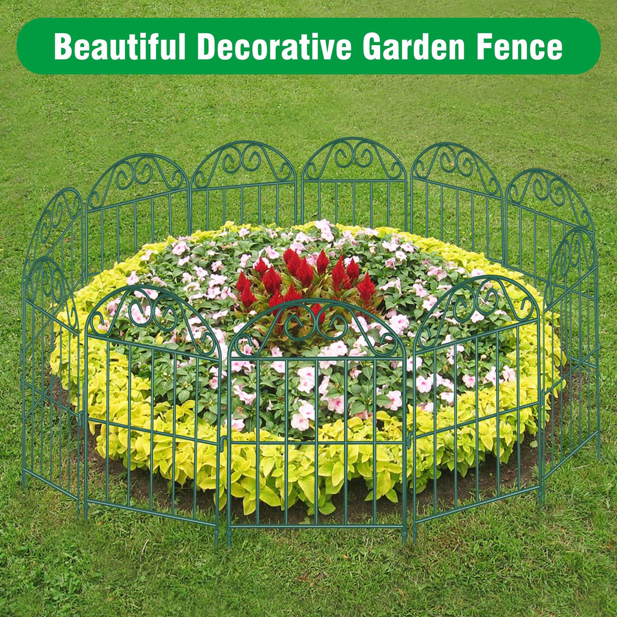 ADAVIN fence hooks connect panels for a stable, long lasting garden boundary.