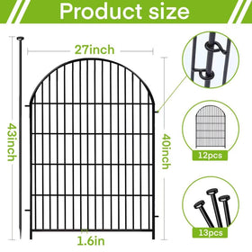 ADAVIN 12 panels and gate provide complete perimeter option