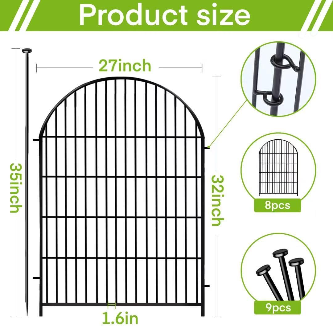 ADAVIN fence with gate provides convenient access for pets and family