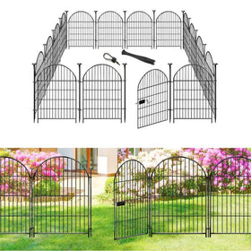 ADAVIN garden fence with arched design marking stylish yard boundary