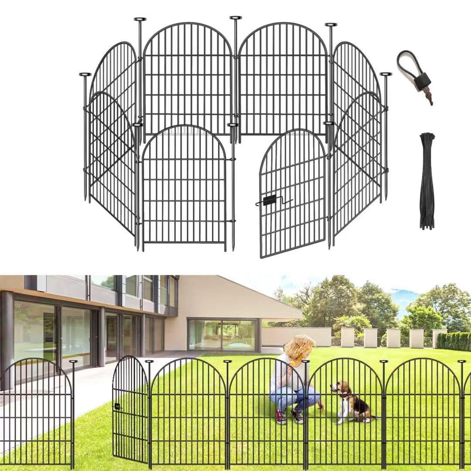 ADAVIN garden fence arch panel demonstrates durable tall border for pets.