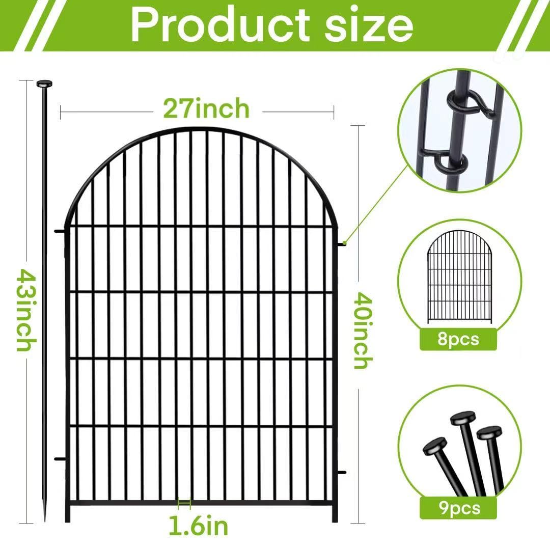 ADAVIN Garden Fence Gate enables easy through-access for garden chores.