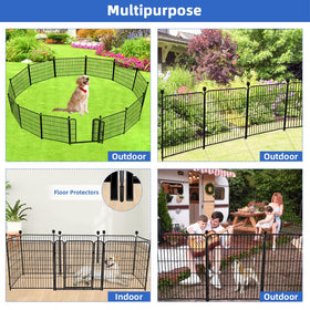 ADAVIN portable fence with straps is ideal for camping and temporary enclosures.